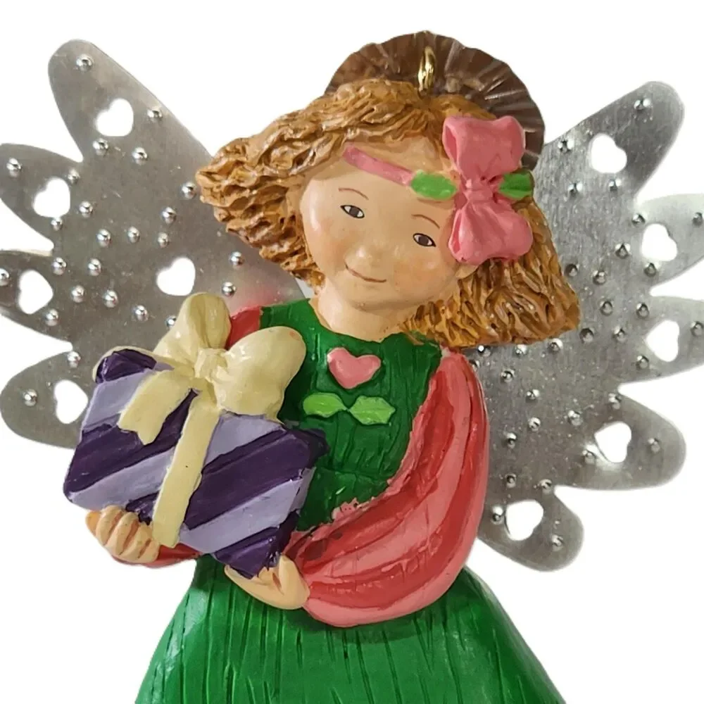 GIFT OF LOVE Angel Christmas Tree Ornament VTG 1998 American Greetings Whimsical